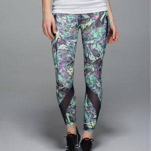 Lululemon Inspire Tight II *Full-On Luxtreme Mesh Iridescent Multi/Naval Blue 6
